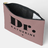 Personalisiert Dr. Bold Typografy Doctor Abschluss Zubehörtasche (Offen)