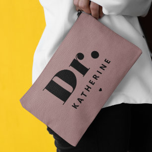 Personalisiert Dr. Bold Typografy Doctor Abschluss Zubehörtasche