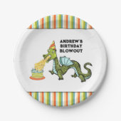 Personalisiert Dragon Birthday Party Pappteller (Vorderseite)