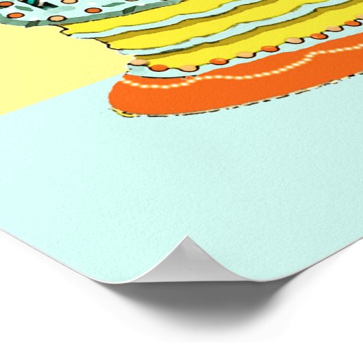 Personalisiert Dragon Birthday Poster (Ecke)