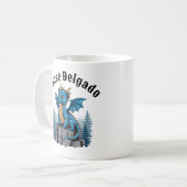 Personalisiert Dragon House Name Fantasy, DnD RPG Kaffeetasse (Vorderseite Links)