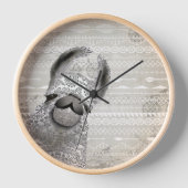 Personalisiert Drama Llama Wanduhr (Vorderseite)