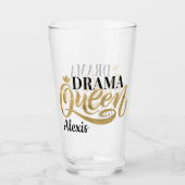 Personalisiert Drama Queen Glas (Vorderseite)