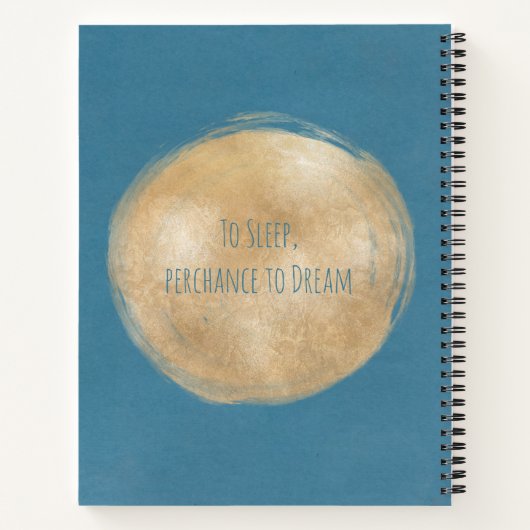 Personalisiert Dreams Journal Notizblock (Rückseite)