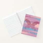 Personalisiert Dreamy Boho Butterfly Spiral Notebo Notizblock (Innenseite)