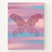 Personalisiert Dreamy Boho Butterfly Spiral Notebo Notizblock (Rückseite)
