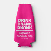 Personalisiert Drink getrunken Betrunkener Jungges Flaschenkühler (Vorderseite)