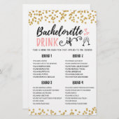 Personalisiert DRINK IF Bachelorette, Hen Party-Sp (Vorne/Hinten)