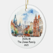 Personalisiert Dublin Ornament, Irland Keramik Ornament (Links)