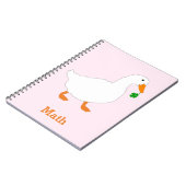 Personalisiert-Duck-Muster-Notebook Notizblock (Linke Seite)