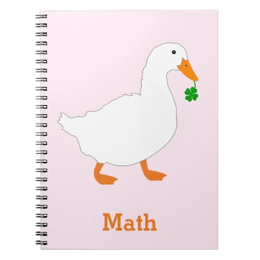 Personalisiert-Duck-Muster-Notebook Notizblock (Vorderseite)