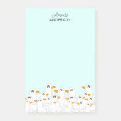 Personalisiert Ducks Crowd Post-it Klebezettel (Vorderseite)