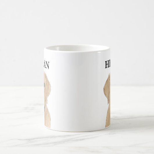 Personalisiert Dudley Labrador Kaffeetasse (Mittel)