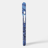 Personalisiert dunkelblaue Blüte Case-Mate iPhone Hülle (Rückseite / Links)