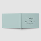 Personalisiert Dusty Blue Gästebuch (Voll)