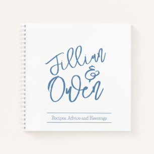 Personalisiert Dusty Blue Spiral Notebook Notizblock