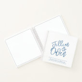 Personalisiert Dusty Blue Spiral Notebook Notizblock (Innenseite)