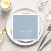 Personalisiert Dusty BLUE Wedding Serviette