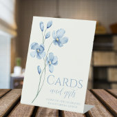 Personalisiert Dusty Blue Wildblume Brautparty Sockelschild