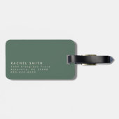 Personalisiert Earth Tone Abstrakte Wasserfarbe Gepäckanhänger (Rückseite horizontal)