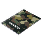 Personalisiert Earth Tone Camouflage Journal Notizblock (Linke Seite)