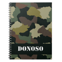 Personalisiert Earth Tone Camouflage Journal