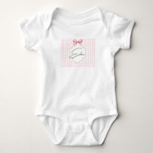 Personalisiert Eden Baby Girl Kinderzimmer Bow&Gin Strampler
