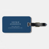 Personalisiert Editable Colors Elegante Script Mrs Gepäckanhänger (Rückseite horizontal)