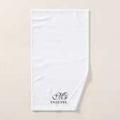 Personalisiert Editable Colors Elegantes Script Mr Badhandtuch Set (Handtuch)