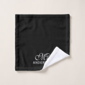 Personalisiert Editable Colors Elegantes Script Mr Badhandtuch Set (Waschlappen)