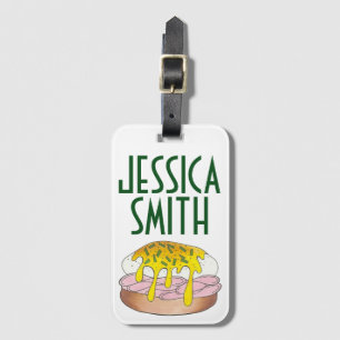 Personalisiert Eggs Benedict Frühstück Essen Gepäckanhänger