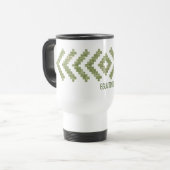 Personalisiert Eglutinis Baltic Pattern Vintag Reisebecher (Vorderseite Links)
