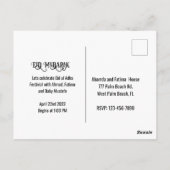 Personalisiert Eid al adha Lunch Einladungskarte (Rückseite)