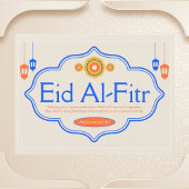 Personalisiert Eid Al-Fitr-Feier Postkarte