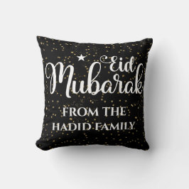 Personalisiert Eid Mubarak Modern Black Eid Kissen
