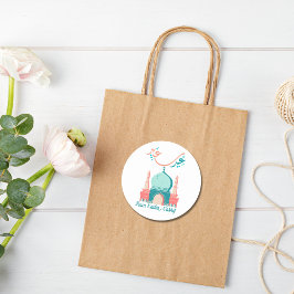 Personalisiert Eid Saeed Runder Aufkleber