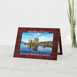 Personalisiert Eilean Donan Castle - MacRae Clan Karte