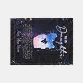 Personalisiert ein Brief an meine Tochter, Blanket Fleecedecke (Vorderseite (Horizontal))