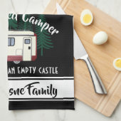 Personalisiert "Ein Crowded Camper" Geschirrtuch (Viertel Falte)