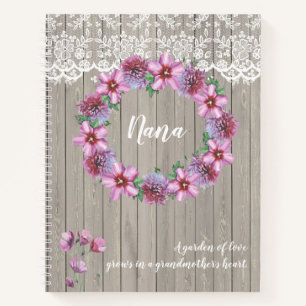 Personalisiert Ein Garten der Liebe Notizblock