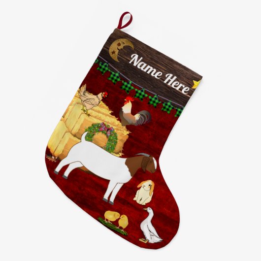 Personalisiert - Ein Weihnachtsschiff Großer Weihnachtsstrumpf (Vorderansicht (hängend))