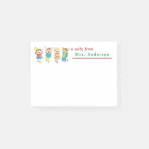 Personalisiert eine Anmerkung vom Lehrer Post-it Klebezettel