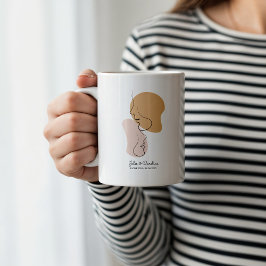 Personalisiert, eine Linie, Liebe, Boho, Arabisch Kaffeetasse