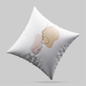 Personalisiert, eine Linie, Liebe, Boho, Arabisch Kissen