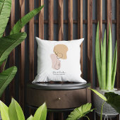 Personalisiert, eine Linie, Liebe, Boho, Arabisch Kissen