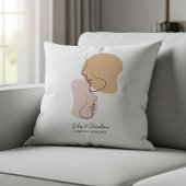 Personalisiert, eine Linie, Liebe, Boho, Arabisch Kissen