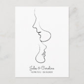 Personalisiert, eine Linie, Liebe, Boho, Arabisch Postkarte (Vorderseite)