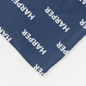 Personalisiert einen beliebigen Farbdotennamen Fleecedecke (Ecke)