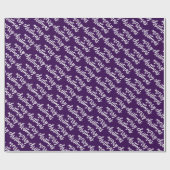 Personalisiert Einfach, modern und fröhlich Weihna Geschenkpapier (Flach)