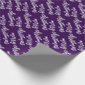 Personalisiert Einfach, modern und fröhlich Weihna Geschenkpapier (Ecke)